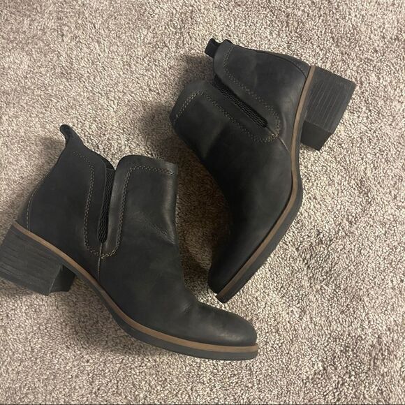 Kork-Ease Tea leather heeled ankle boots Size 6m - Picture 1 of 5